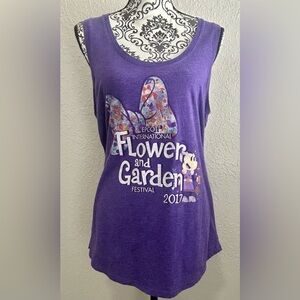 Epcot Flower and Garden Festival 2017 Purple Tank Top Size XL